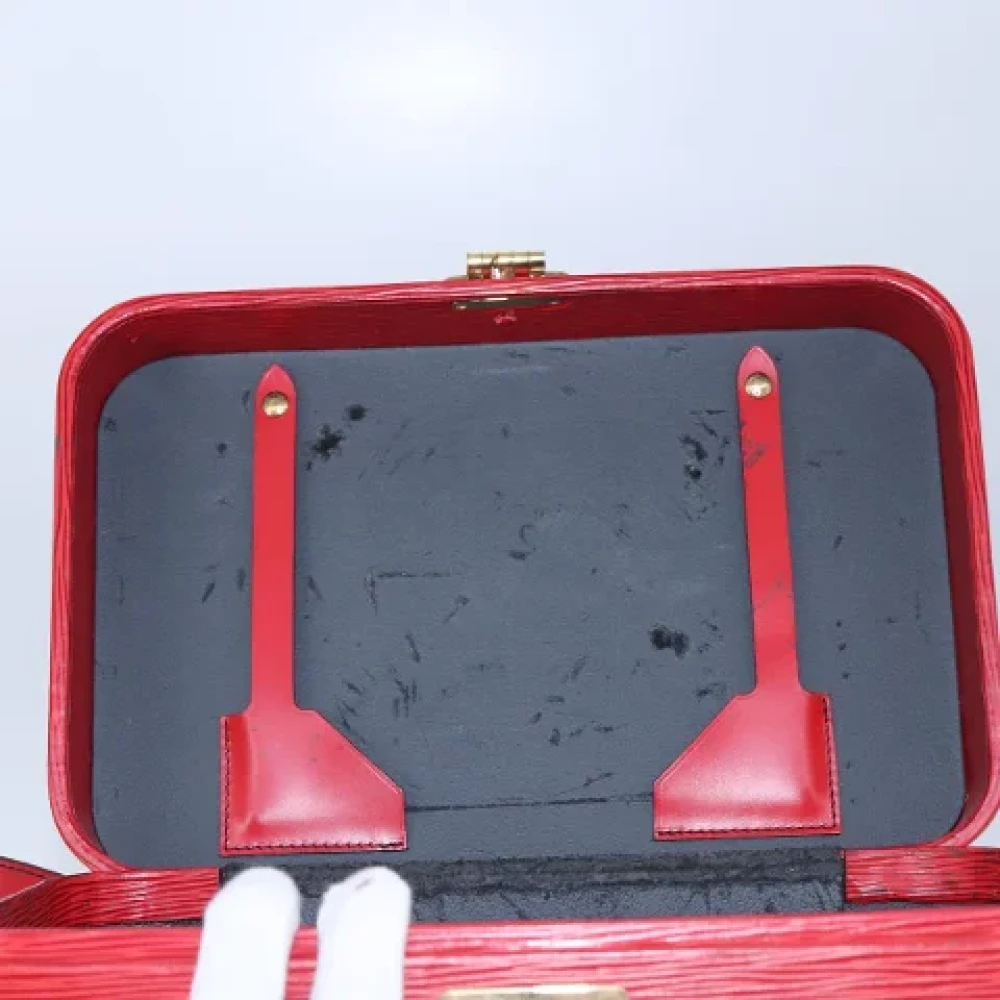 Louis Vuitton Vintage Pre-owned Leather pouches Red Dames