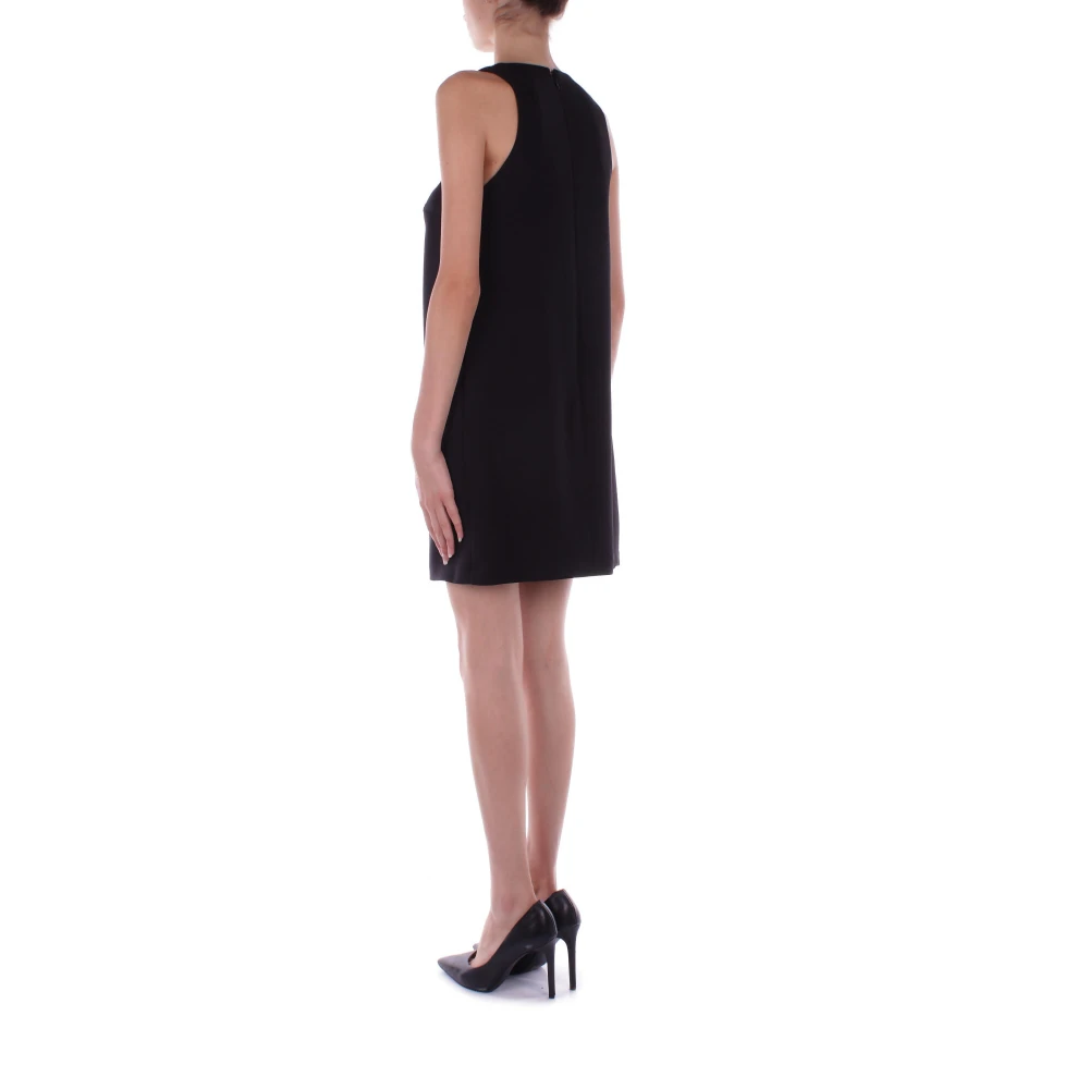 Elisabetta Franchi Zwarte jurk met ritssluiting Black Dames