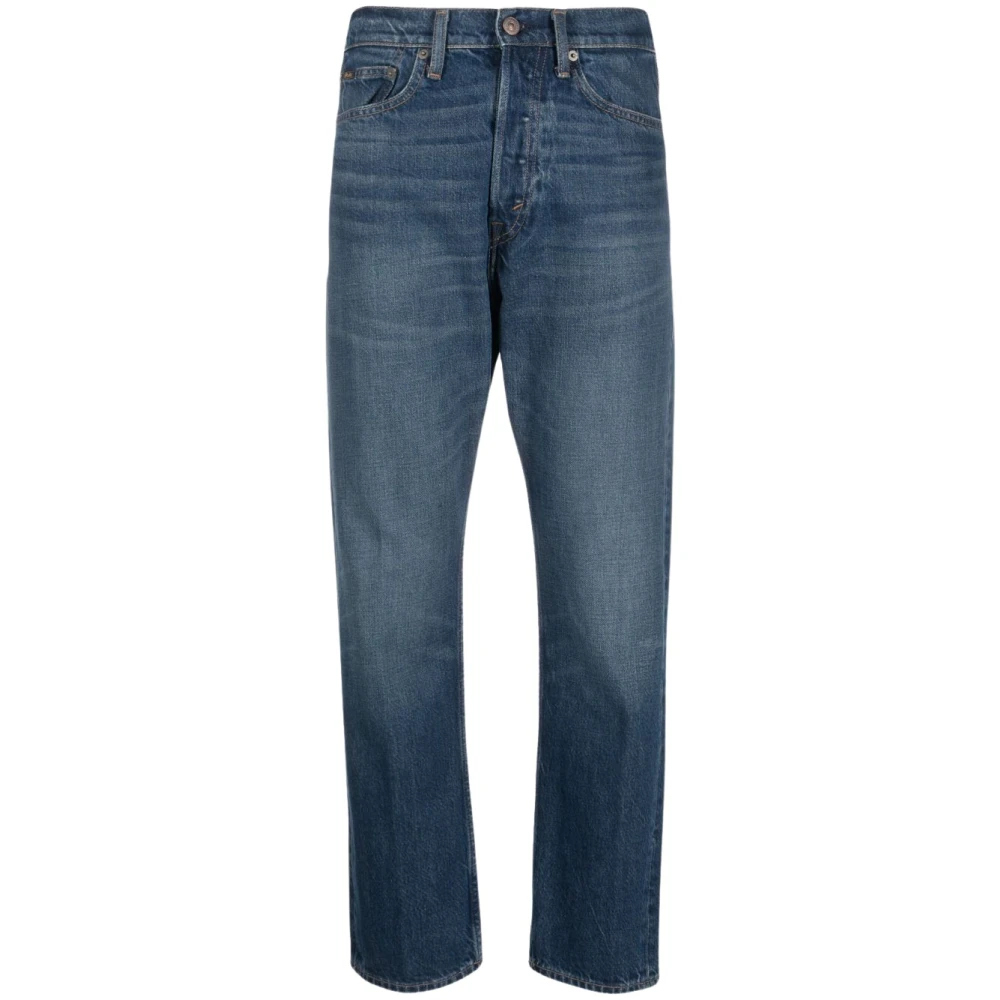 Polo Ralph Lauren Verrijk je denimcollectie met Rlxd STR Crp-Cropped-Straight jeans Blue Dames