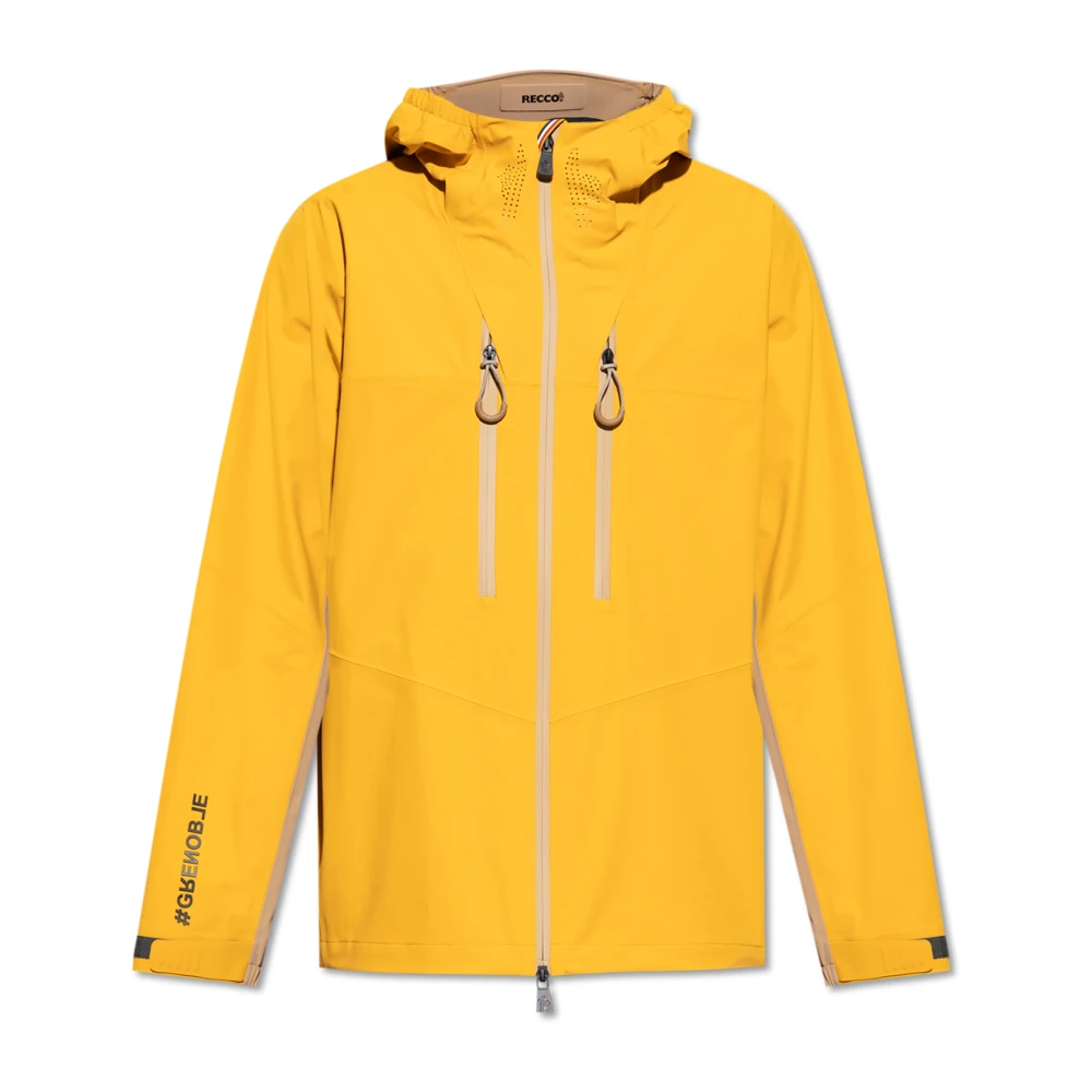 Moncler Gele Nylon Jas Wintercollectie Yellow Heren