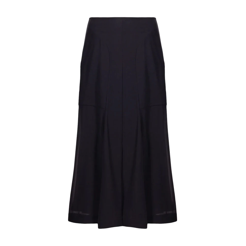 Ferragamo Women's Black Silk Skirt - Midi Skirts - Xs - Skirts