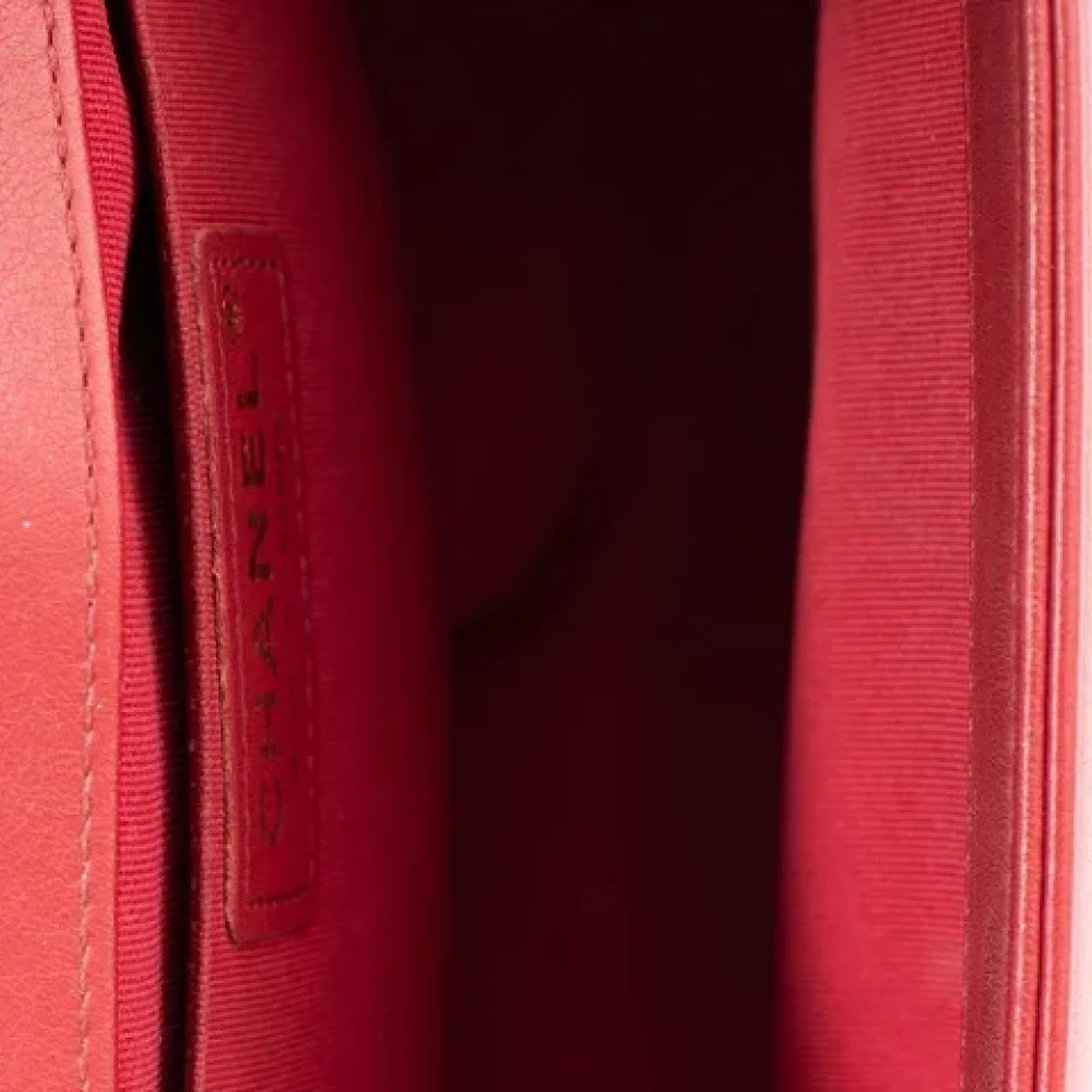 Chanel Vintage Pre-owned Leather chanel-bags Red Dames
