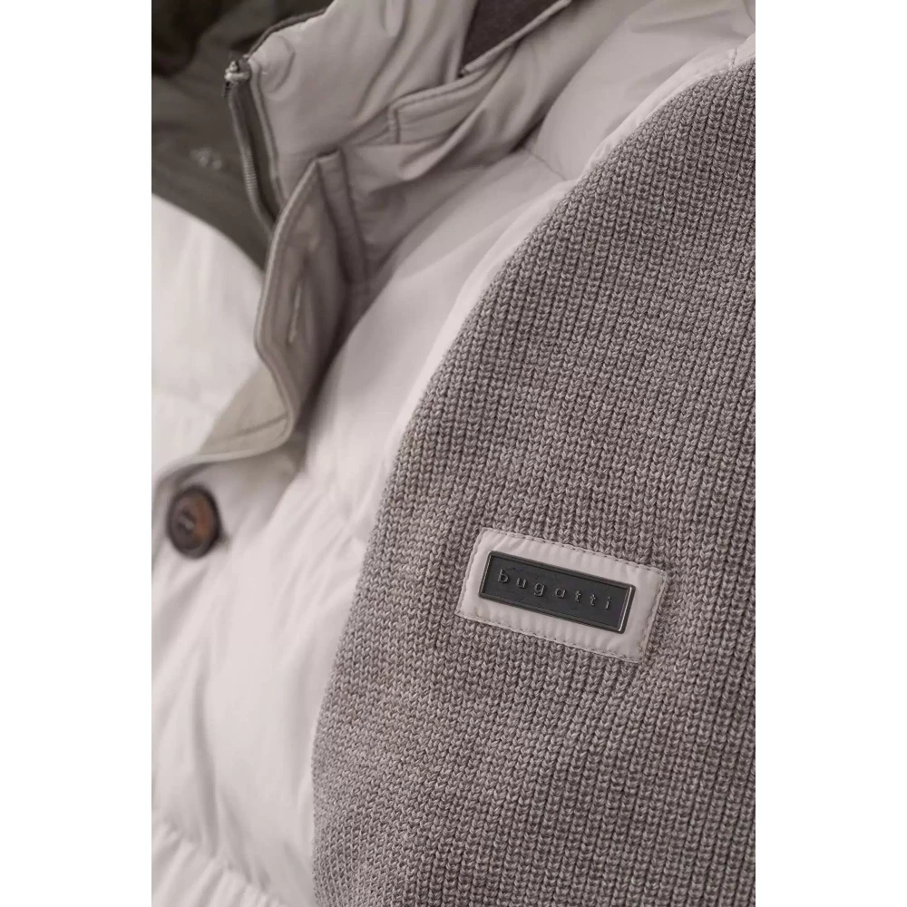 Bugatti Stijlvol Gebreid Mouwloos Vest Beige Heren