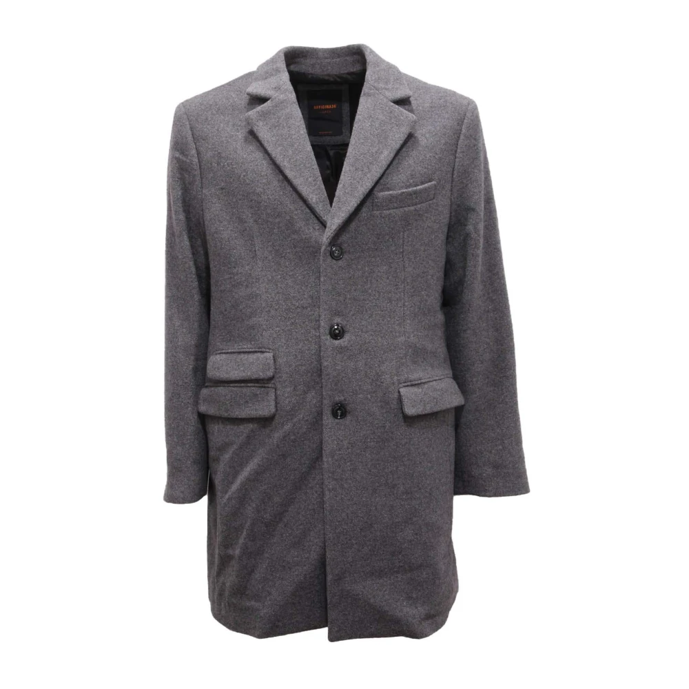 Officina36 Gray Milo Coat - Male - Blazers - M - Jackets