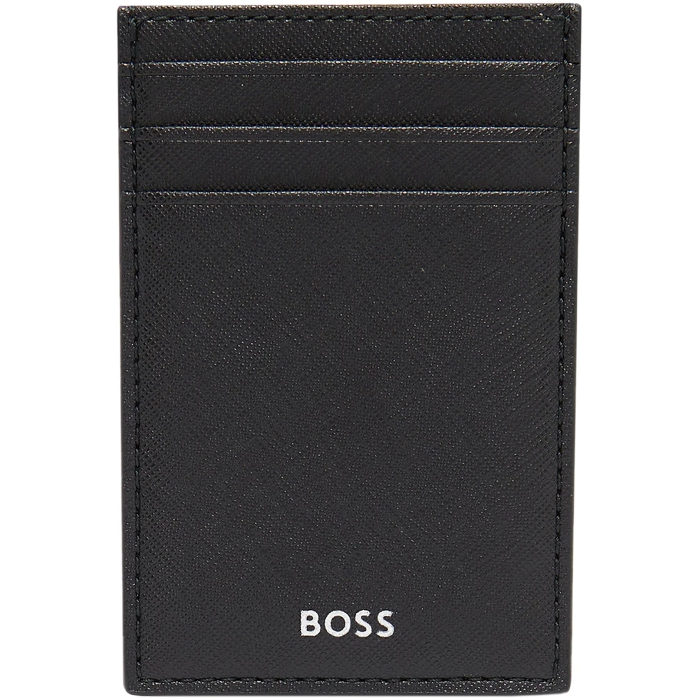 Hugo Men's Black Stylish Vertical Card Holder In - Wallets & Cardholders - One Size - Accessories