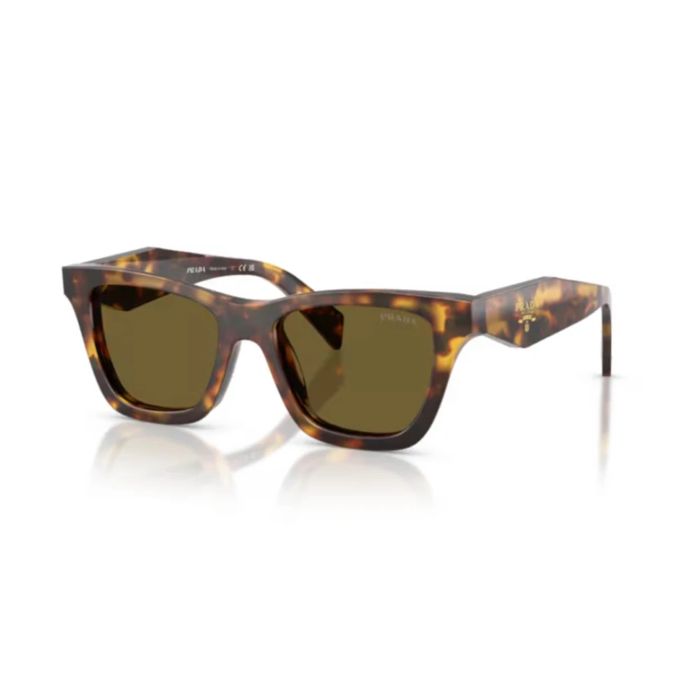 Prada Brown Woman Pr C07s 14L09z Sunglasses Acetate Turtle Butterfly Normal - Image 7