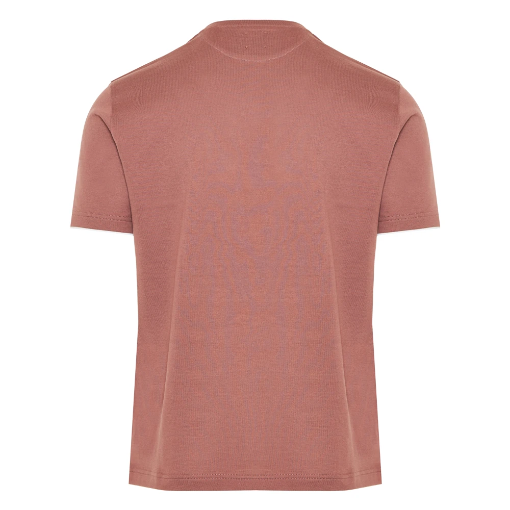 Eleventy Italiaans katoenen T-shirt Ontwerperscode K75Tshj01Tes0K265 Red Heren