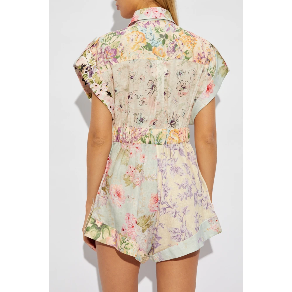Zimmermann Bloemenprint jumpsuit Multicolor Dames