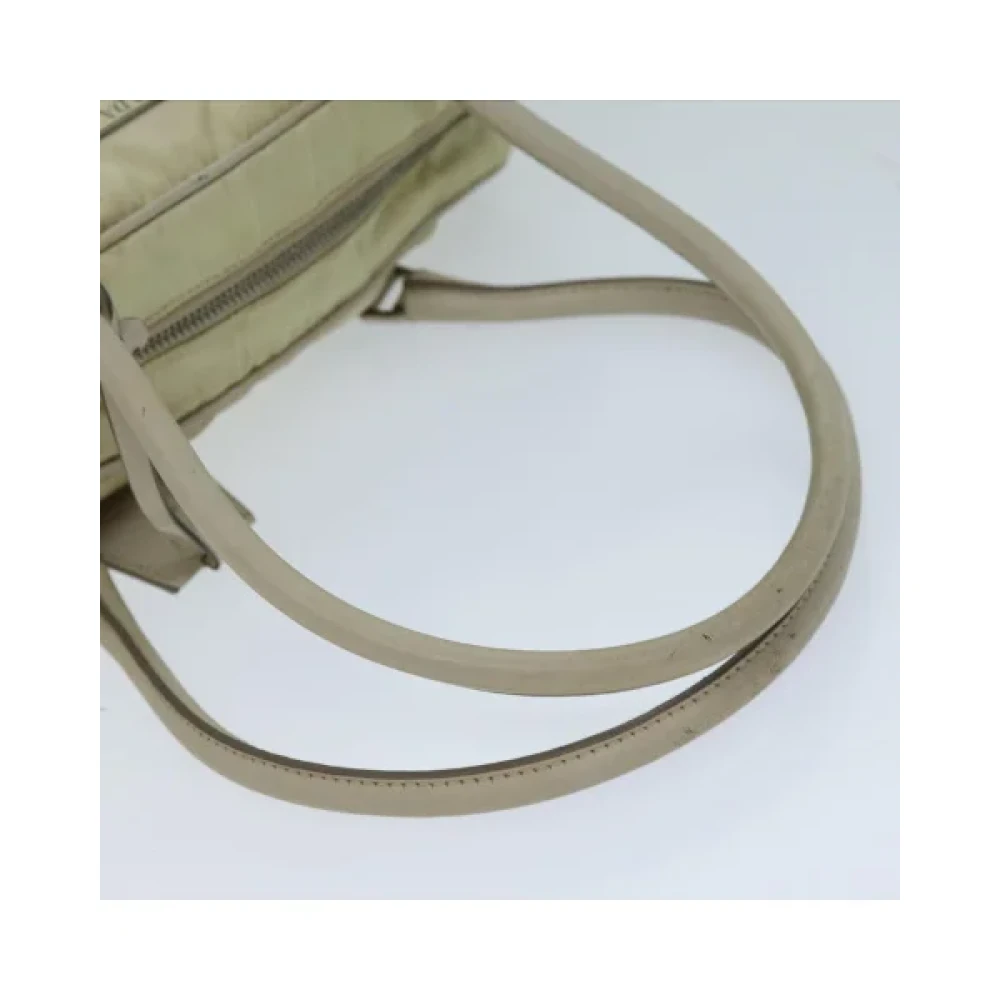 Prada Vintage Pre-owned Nylon prada-bags Beige Dames