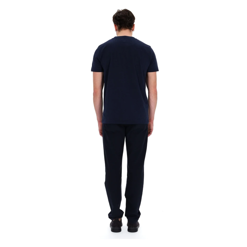 A.p.c. Blauw Unisex T-shirt met rechte snit Blue Heren