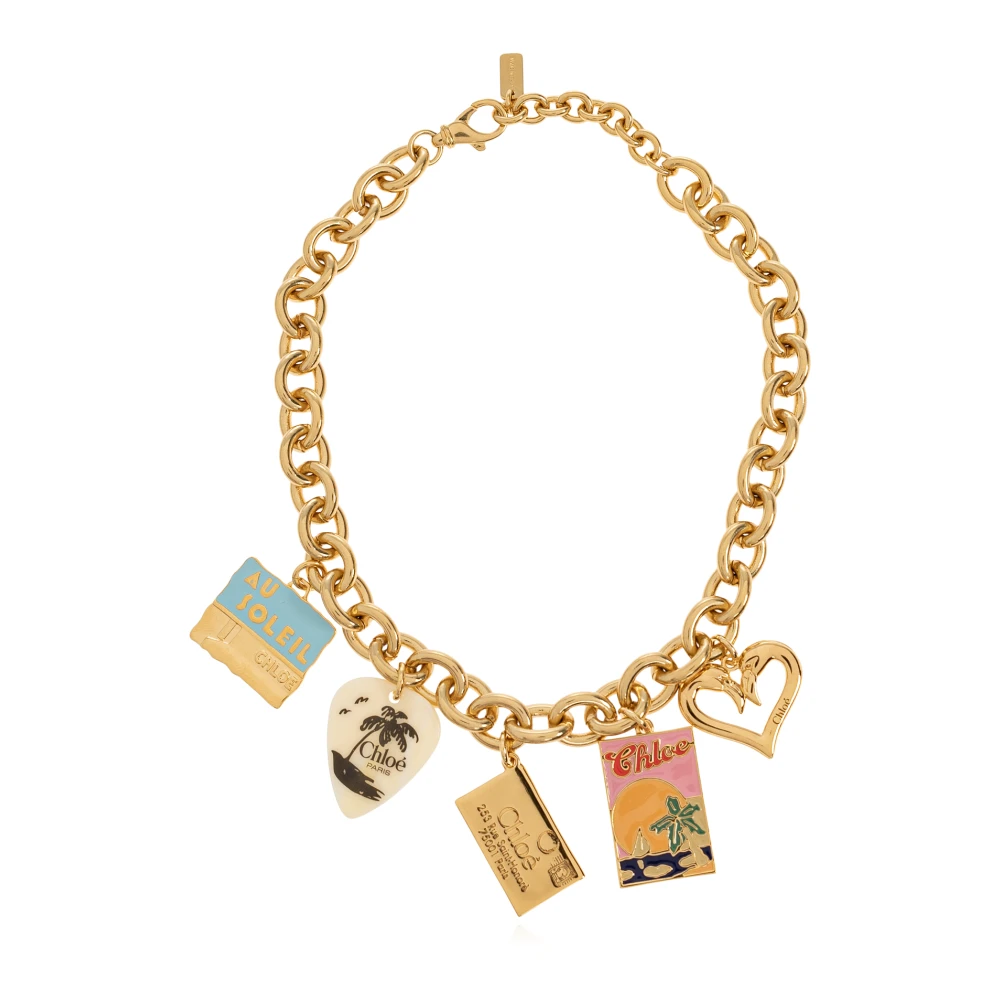 Chloé Yellow Choker With Pendants - Female - Necklaces - One Size - Accessories
