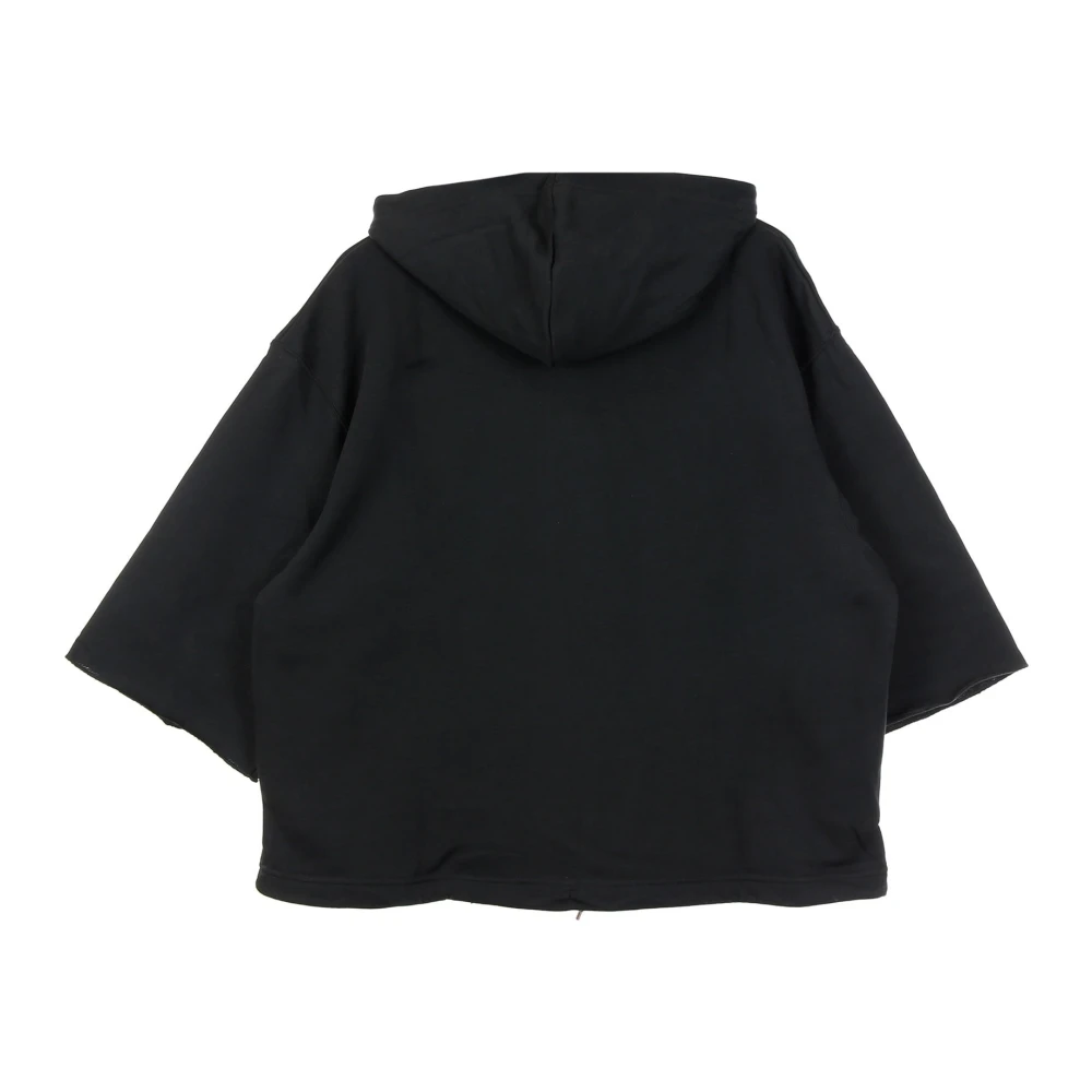 Nike Short Sleeve Hoodie French Terry Black Dames