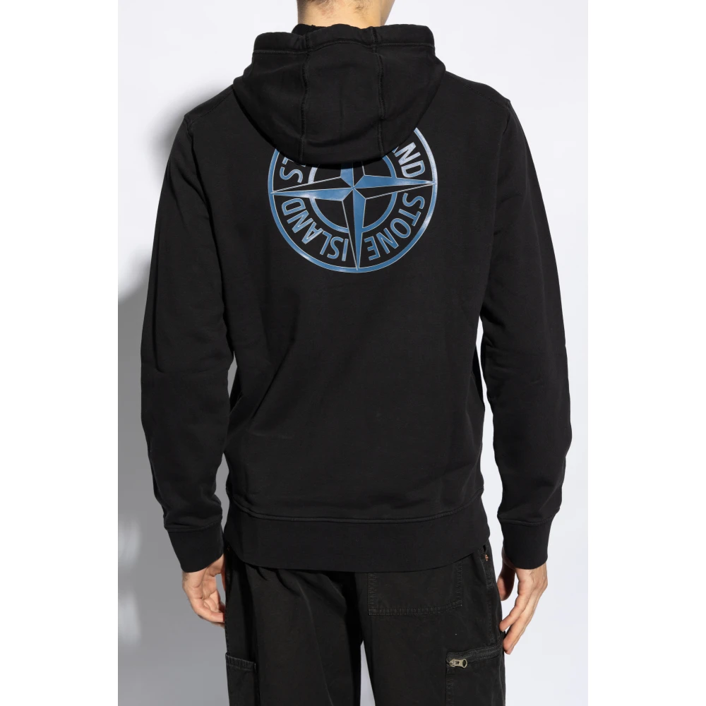 Stone Island Hoodie Black Heren