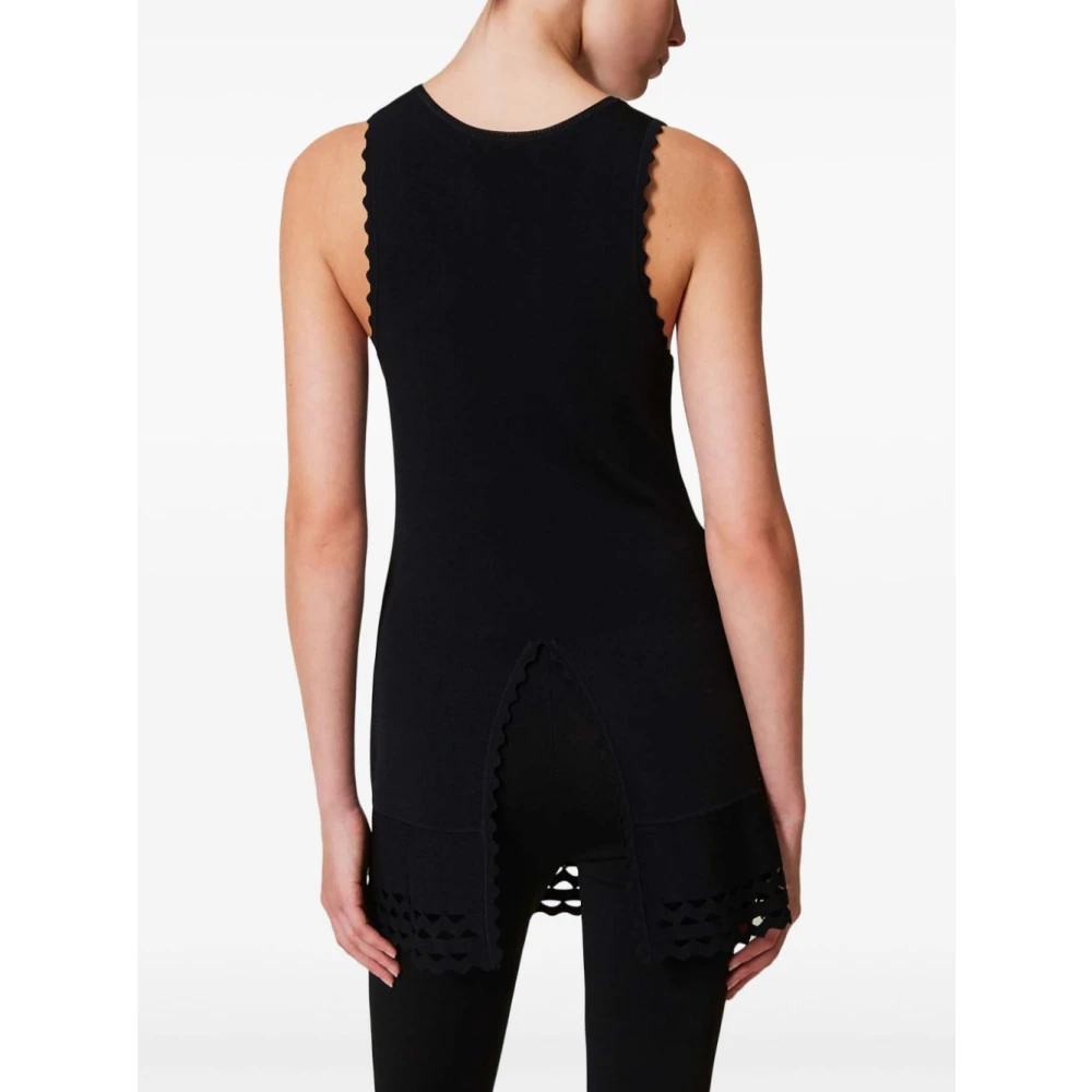 Twinset Zwarte Elegante Top voor Vrouwen Black Dames