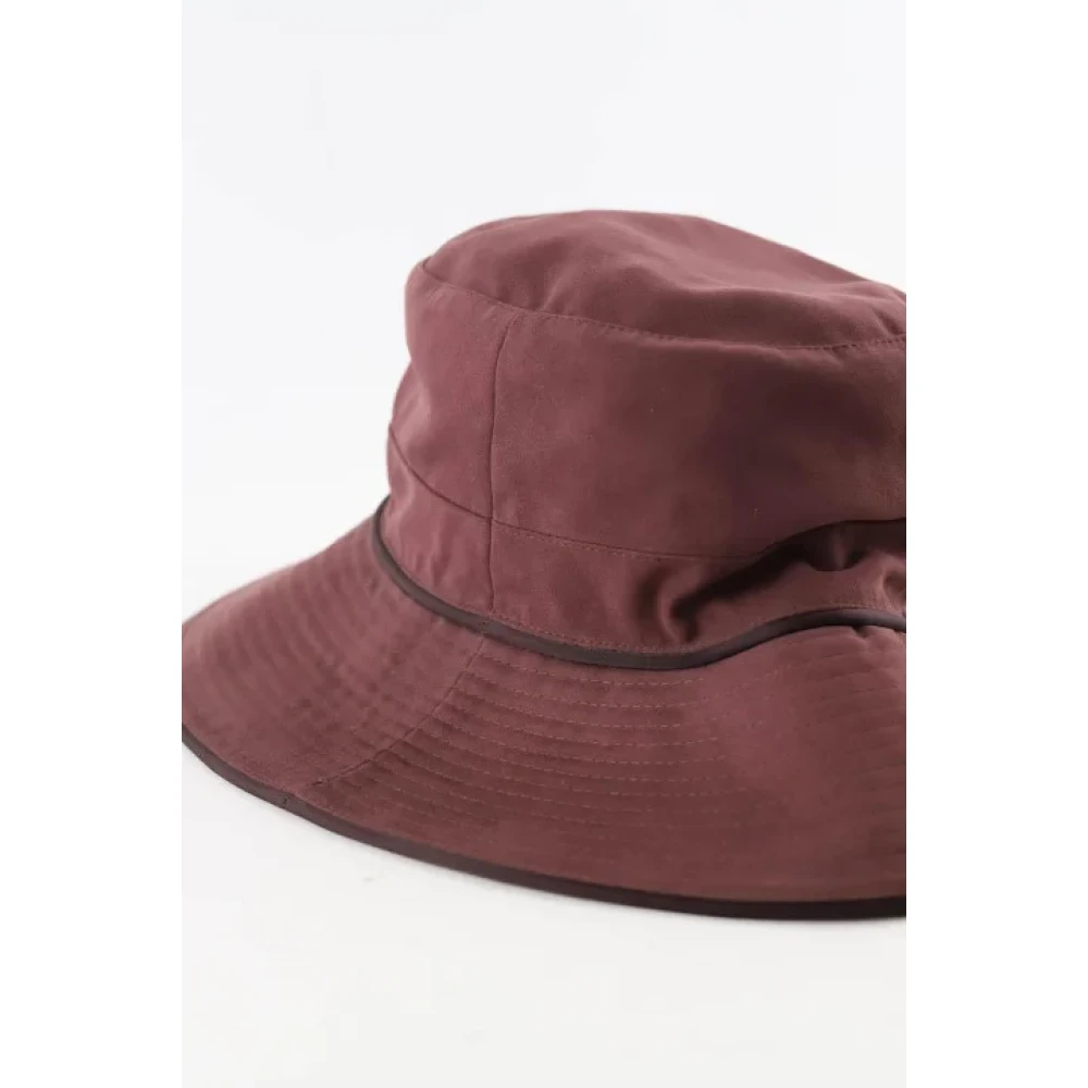 Hermès Vintage Pre-owned Polyester hats Red Dames