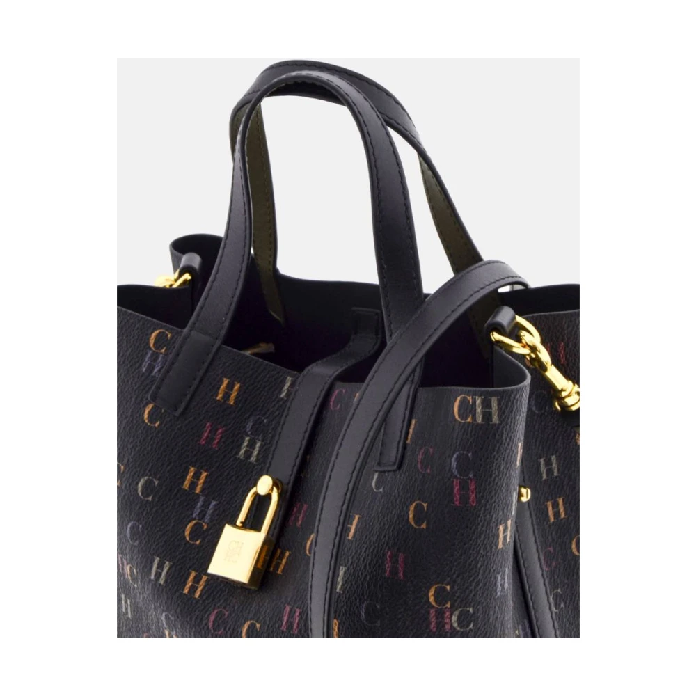 Carolina Herrera Vergrendelde XS Matryoshka Handtas Black Dames