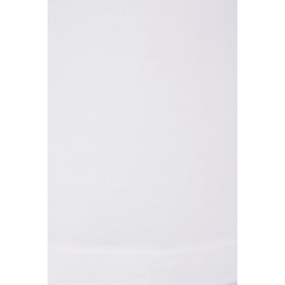 Casablanca Biologisch Katoenen Wit T-shirt met La Colomne Print White Heren