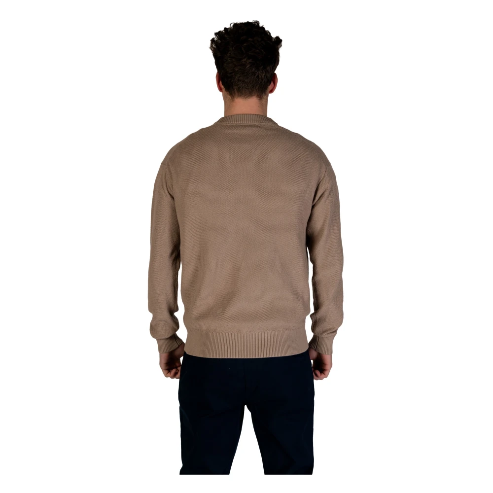 Calvin Klein Jeans Bruine Effen Gebreide Kleding Lente Zomer Mannen Brown Heren