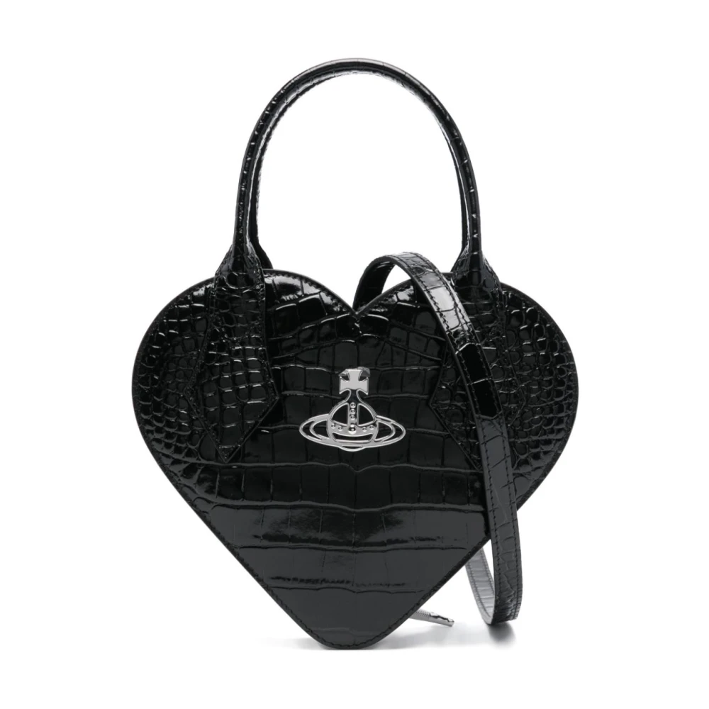 Vivienne Westwood Zwarte Top Rits Schoudertas Black Dames