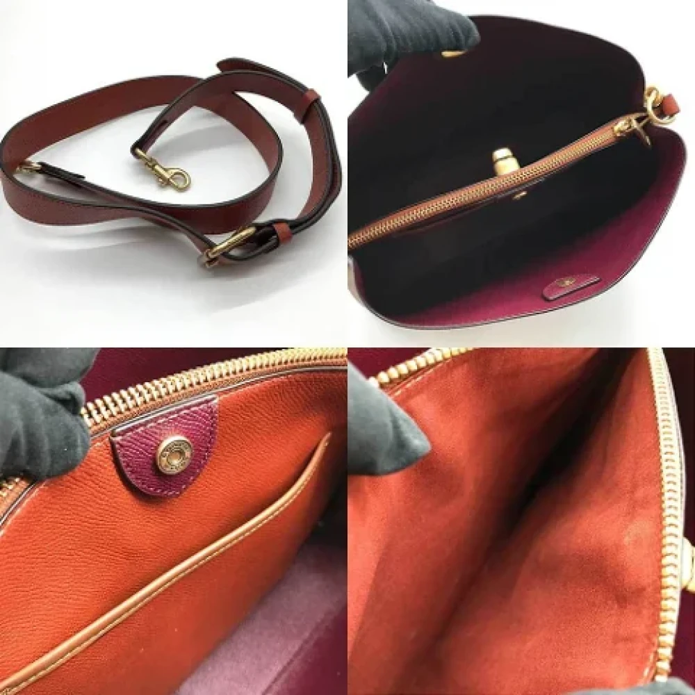 Coach Pre-owned Plastic shoulder-bags Brown Dames