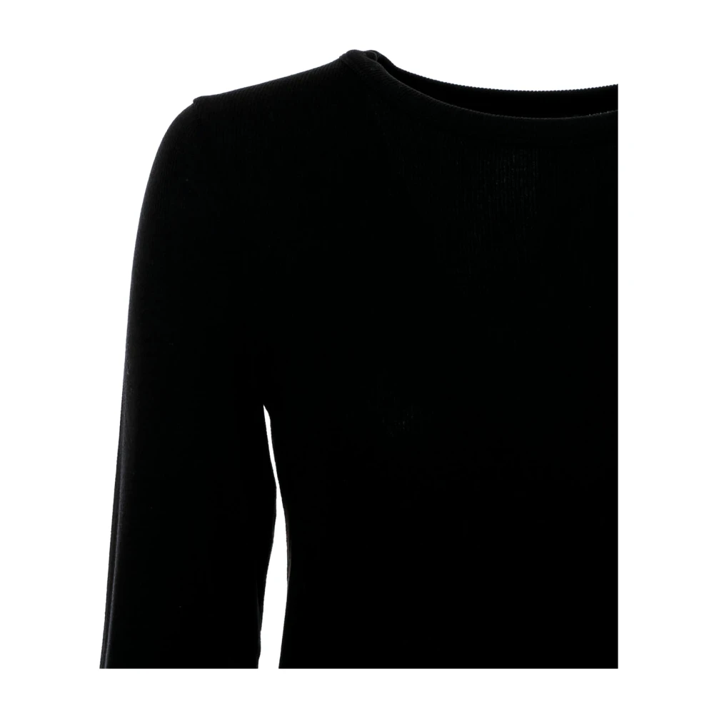 drykorn Geribbeld Longsleeve Top Black Dames