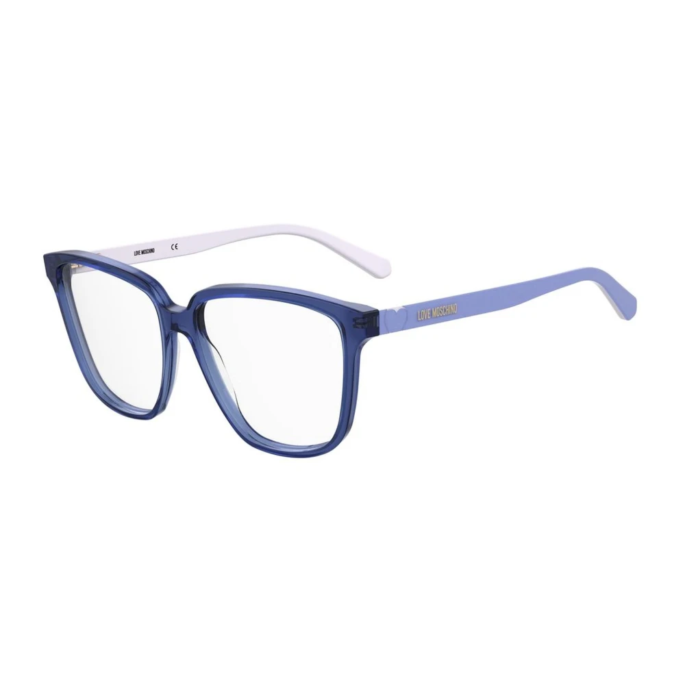 Love Moschino Blauwe Acetaatframe Bril Stijlvol Model Blue Dames