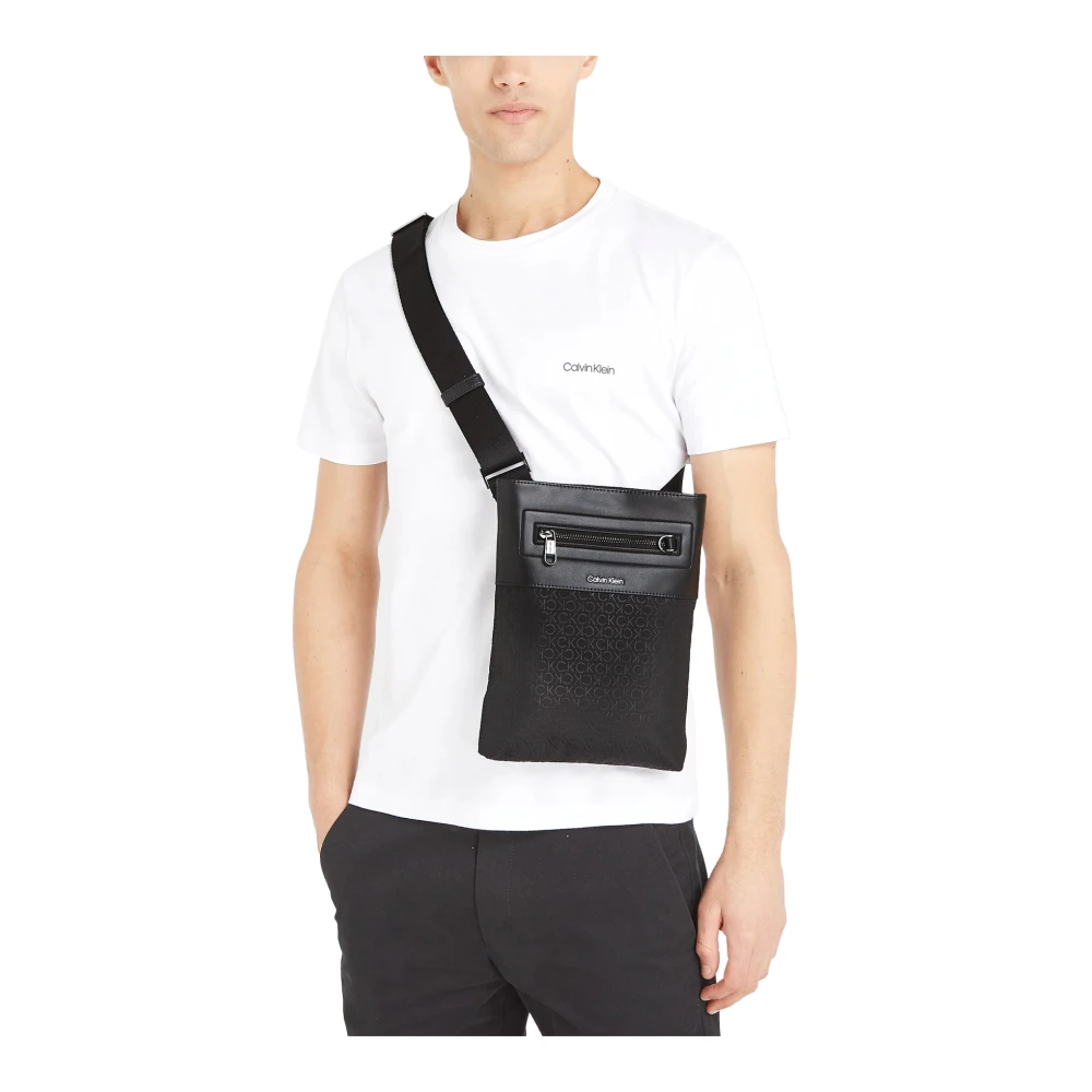 Calvin Klein Verhoogde Flatpack Repreve Tas Black Heren