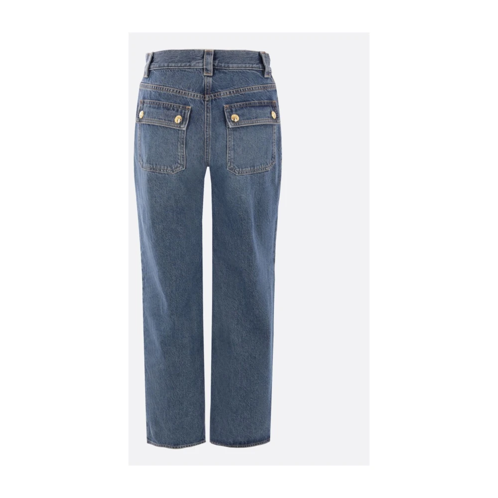 Elisabetta Franchi Cropped Jeans Blue Dames