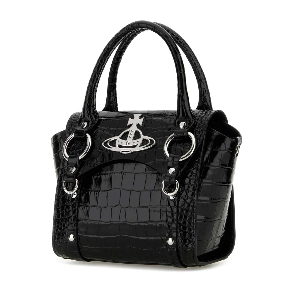 Vivienne Westwood Betty Zwarte Leren Handtas Black Dames
