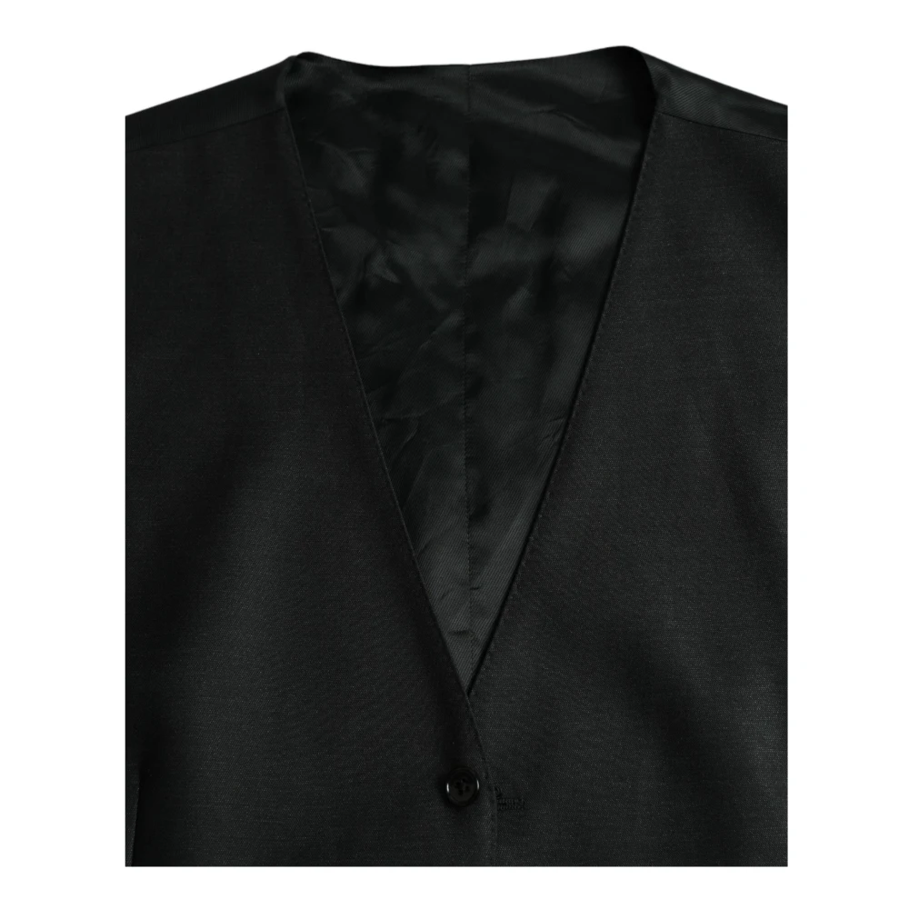 Dolce & Gabbana Rode Logo Plaque Crewneck T-shirt Black Heren