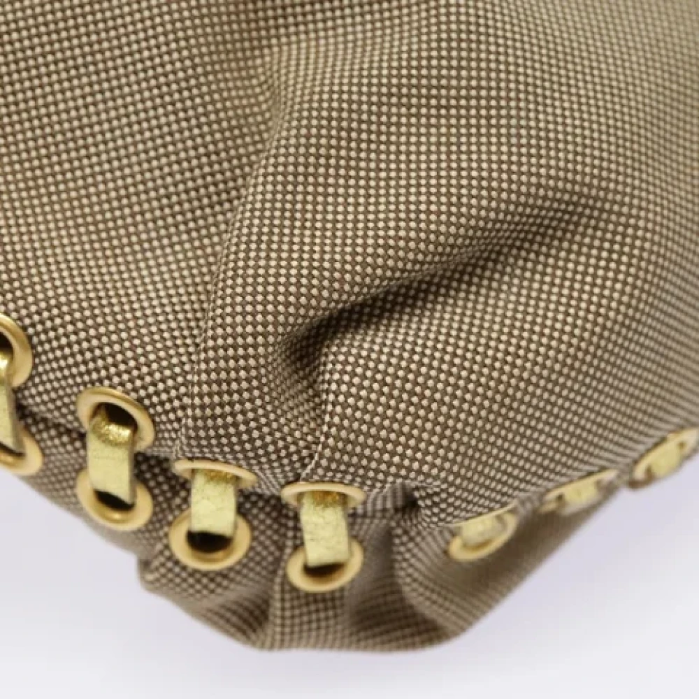 Prada Vintage Pre-owned Canvas prada-bags Beige Dames