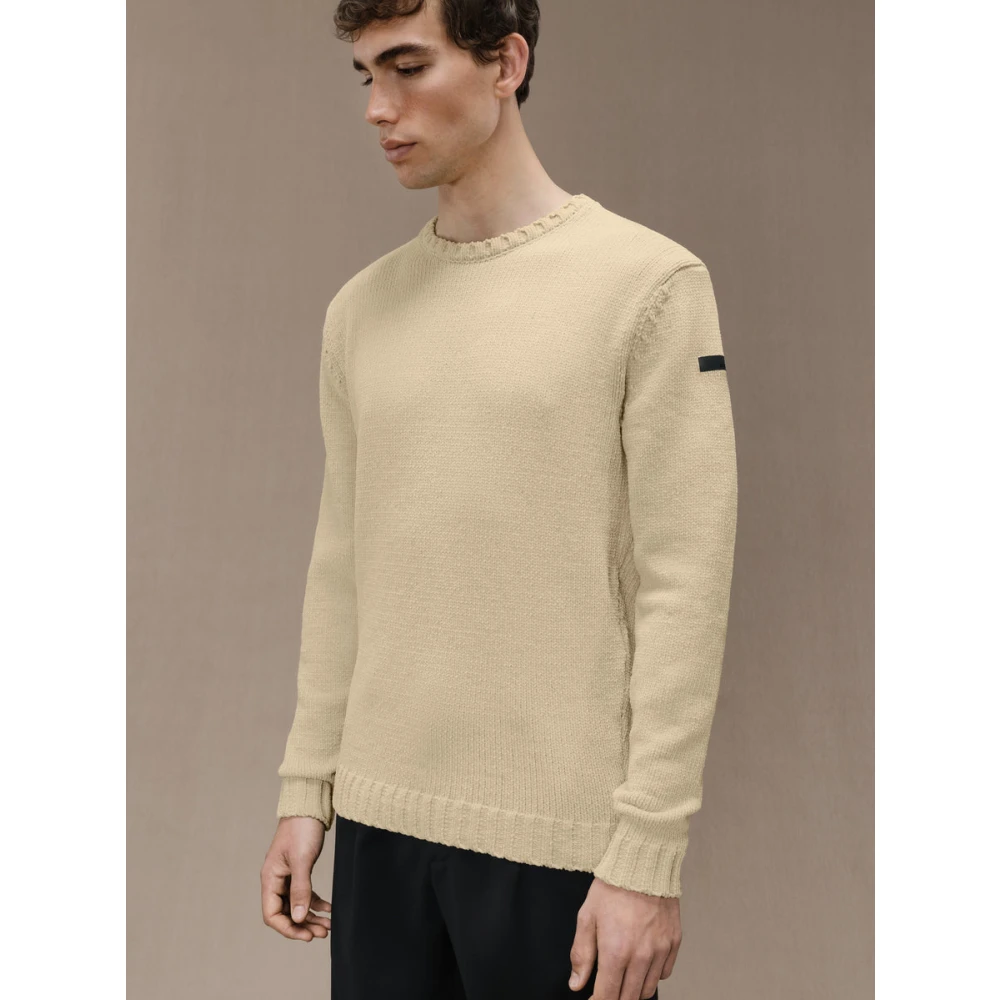 RRD Cinematt Ronde Gebreide Beige Trui Beige Heren