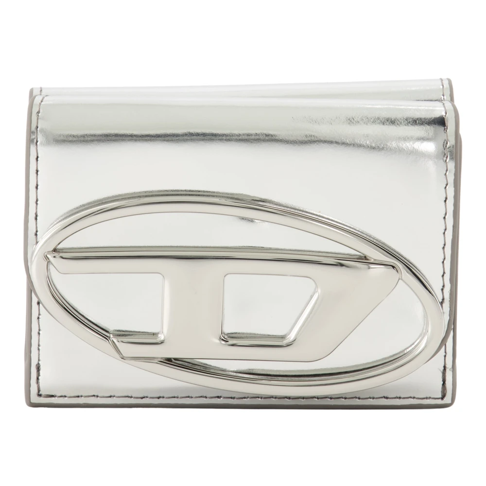 Diesel Women's Gray 1Dr Tri Fold Coin Xs Wallet - Wallets & Cardholders - One Size - Accessories