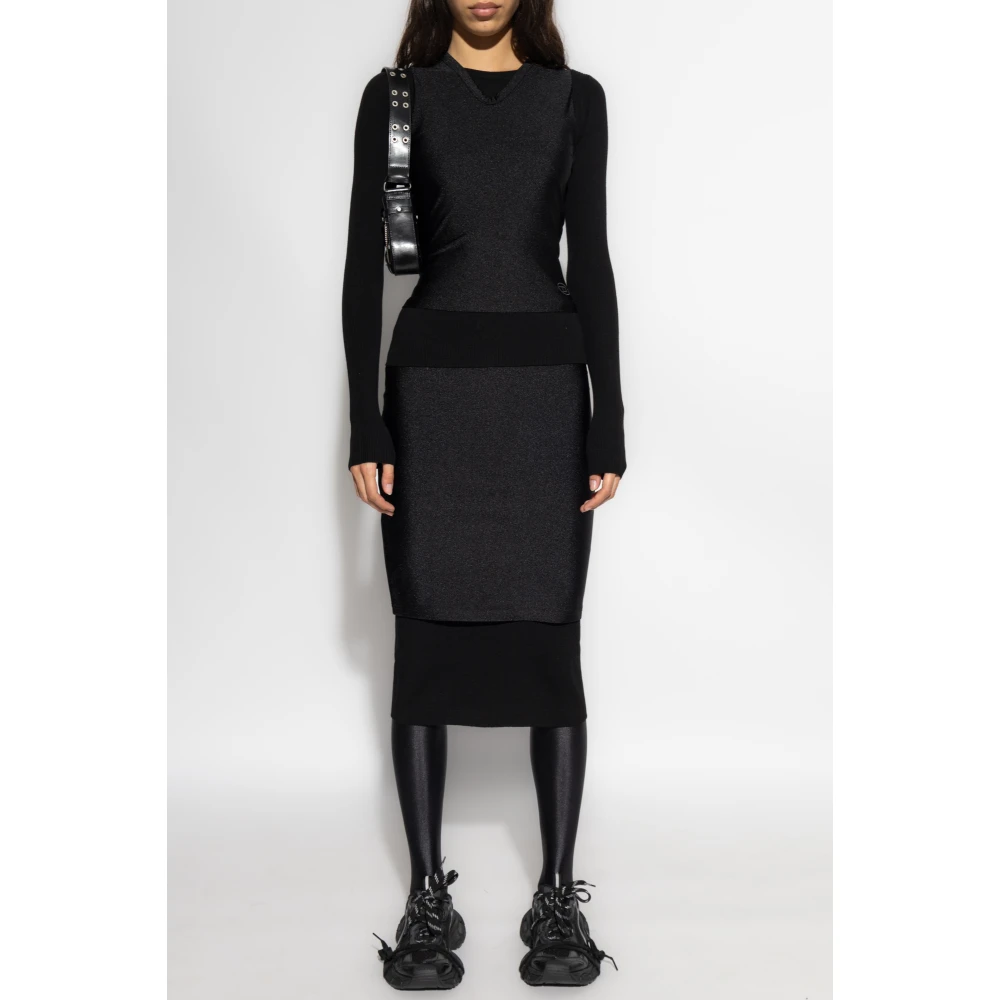 Diesel Top M-Rosel Black Dames