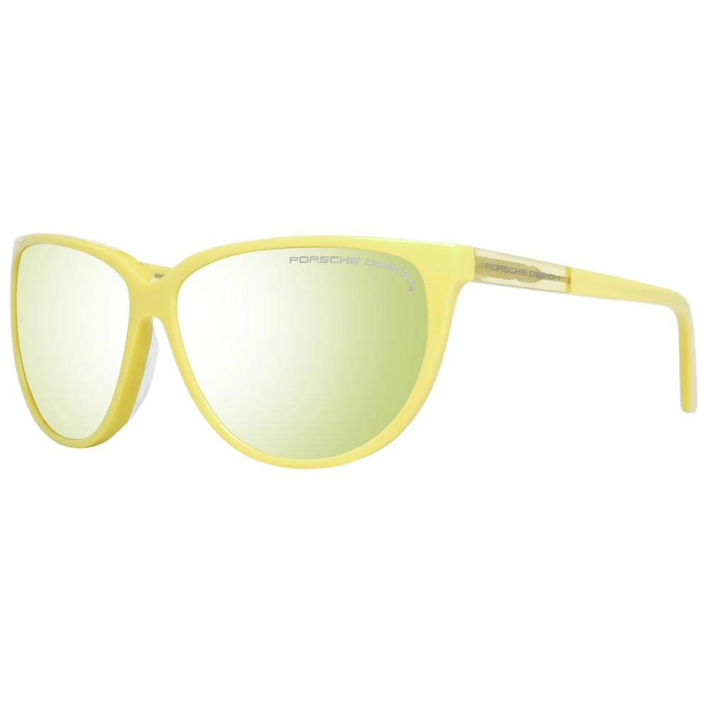 Porsche Design Women's Yellow Butterfly Mirrored Sunglasses