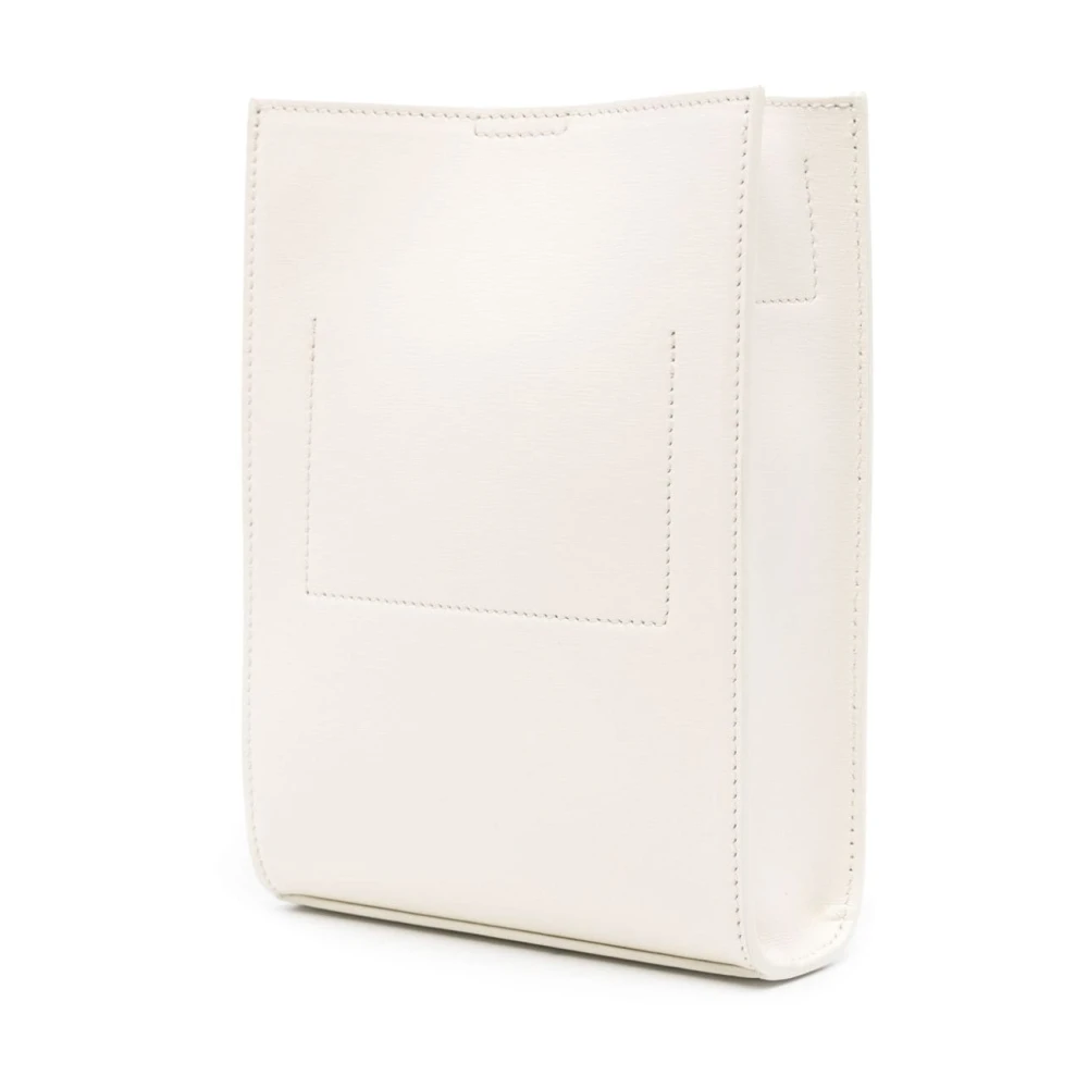 Jil Sander Witte Crossbody Tas met Gevlochten Band White Dames