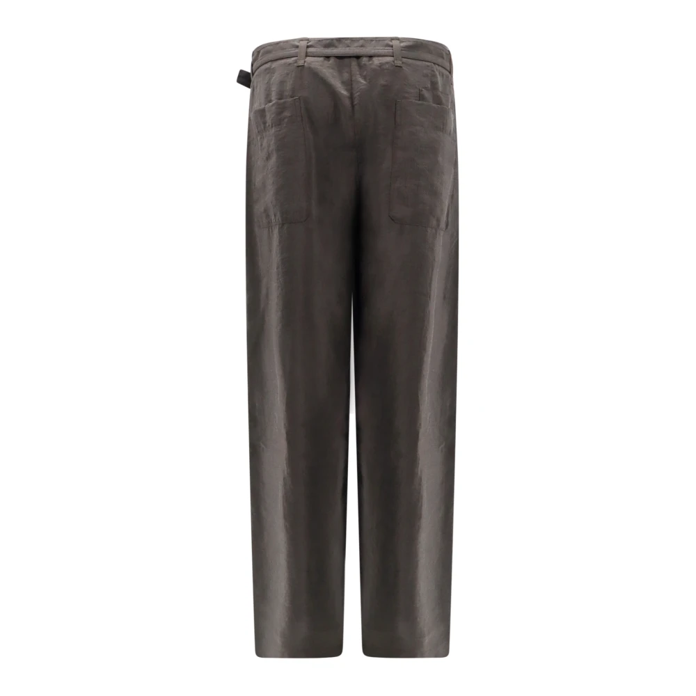 Lemaire Straight Trousers Brown Heren