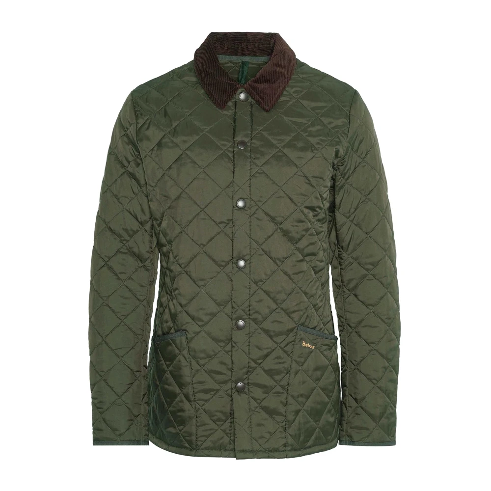 Barbour Men's Green Quilted Liddesdale Jacket Wax Style - Light Jackets - Xl - Jackets