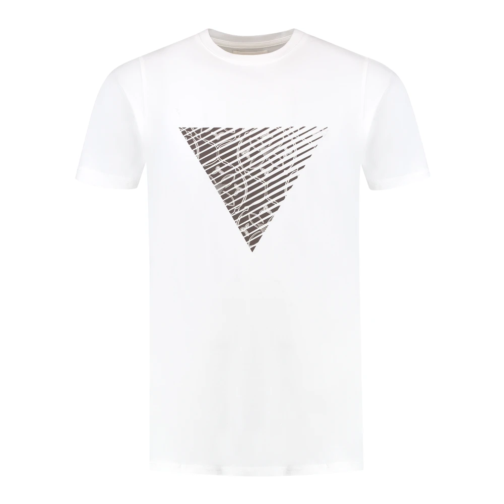Pure Path T-Shirt- PP Monogram Triangle S S White Heren