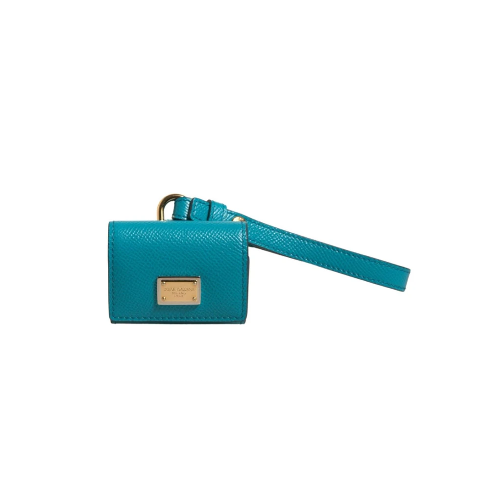 Dolce & Gabbana Men's Green Headphones, One Size, Luxury Leather Keychain