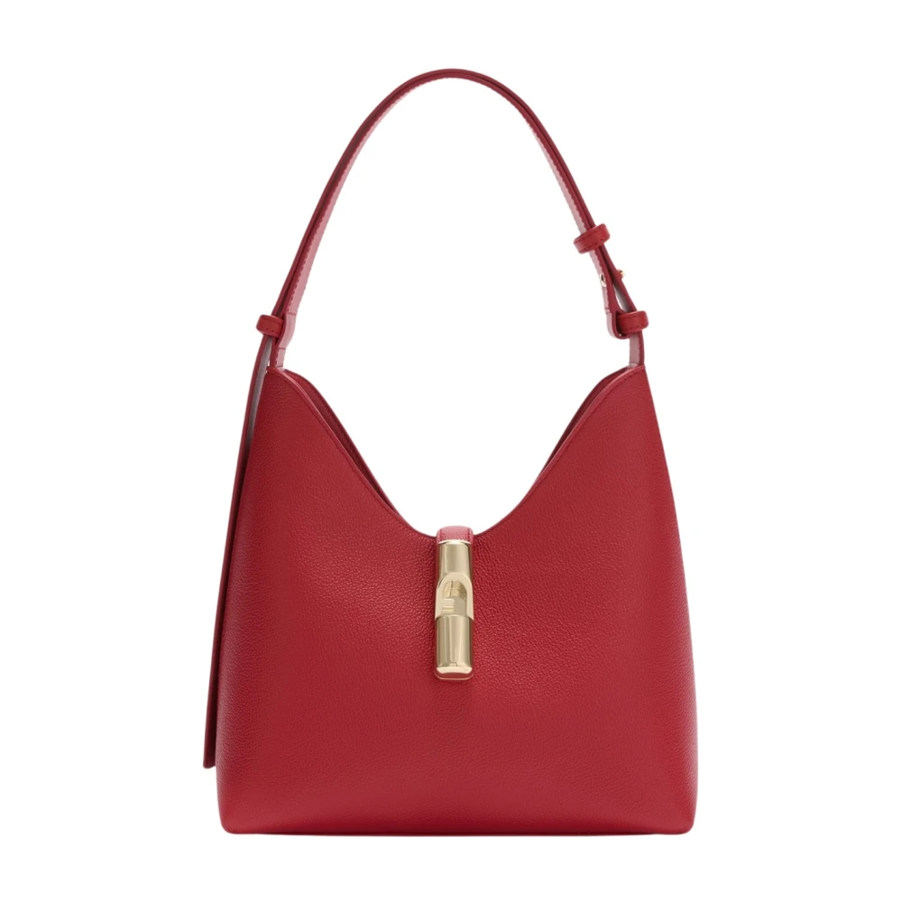 Furla Women's Red Goccia S Hobo Bag - Shoulder Bags - One Size - Bags