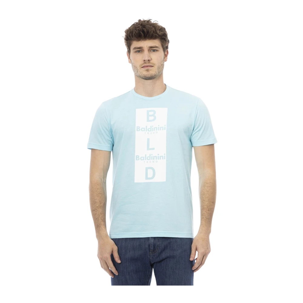 Baldinini T-shirt met korte mouwen en ronde hals Blue Heren