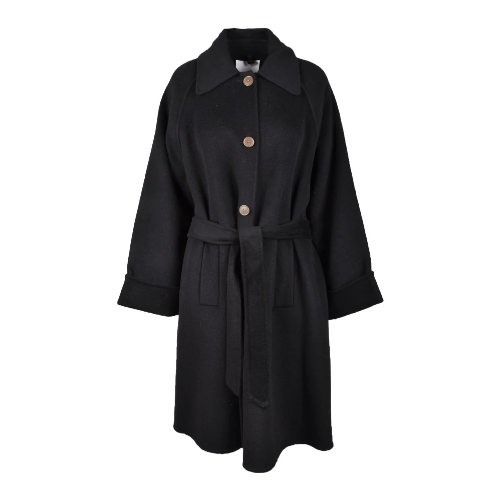 Attic and Barn Zwarte jas uit de Collection Black Dames