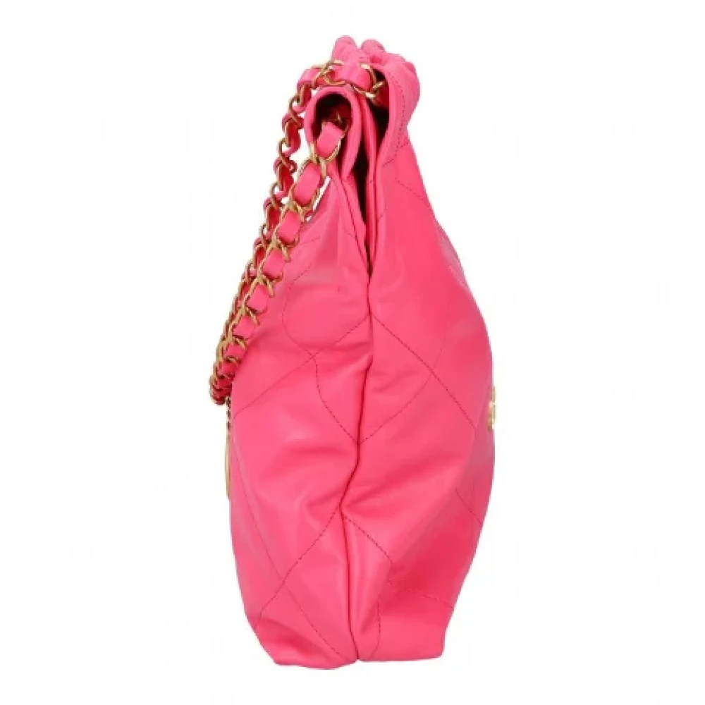 Chanel Vintage Pre-owned Leather chanel-bags Pink Dames