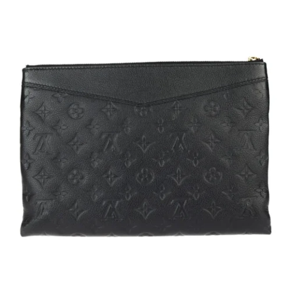 Louis Vuitton Vintage Pre-owned Canvas clutches Black Dames