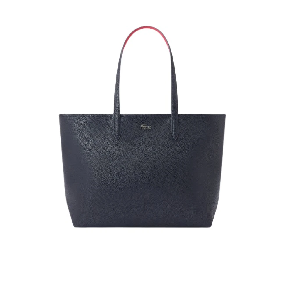 Lacoste Ritssluiting Tote Tas Anna Petunia Blue Dames