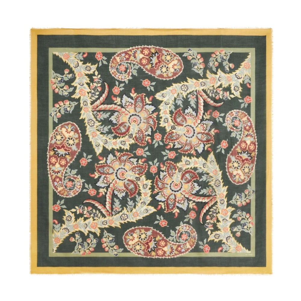ETRO Groene Sjaal Collectie Multicolor Dames