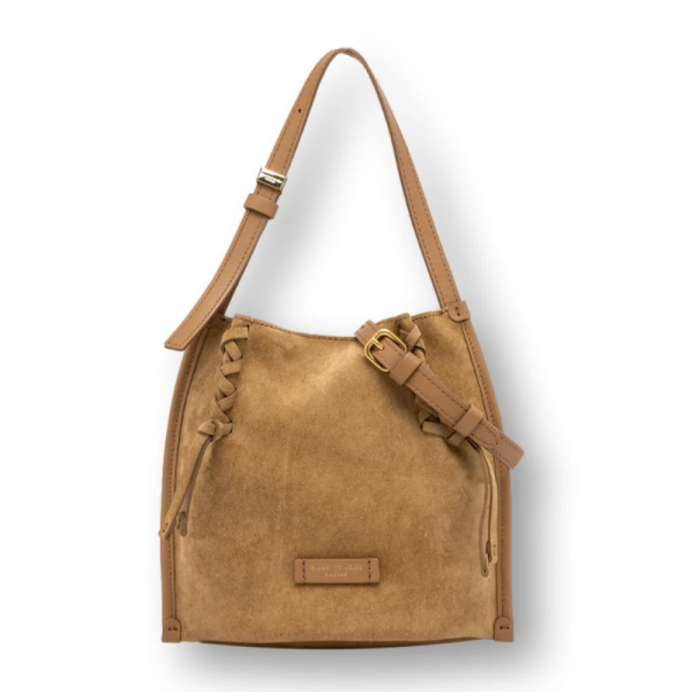 Gianni Chiarini Trendy Suède Handtas met Iconische Details Brown Dames