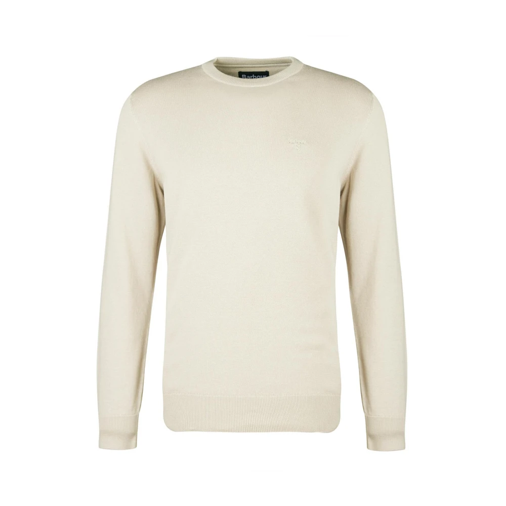 Ivory Bomuld Rund Hals Sweater