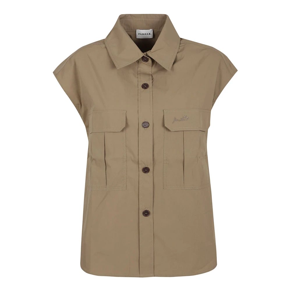 P.a.r.o.s.h. Stijlvolle Blouse voor Vrouwen Beige Dames